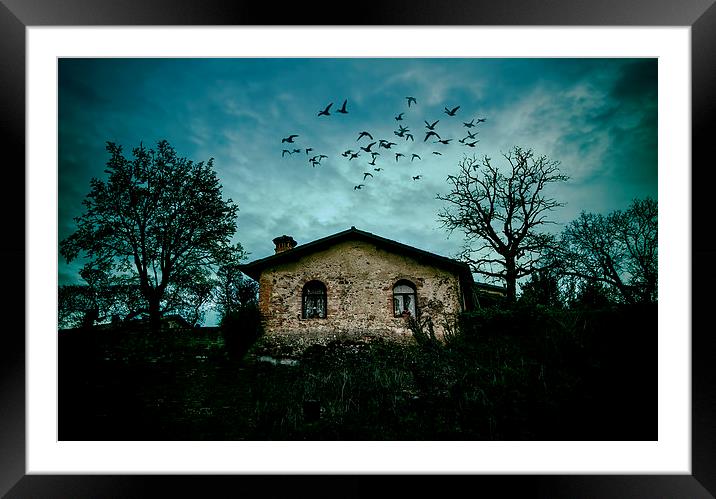 The little house on top Framed Mounted Print by Guido Parmiggiani