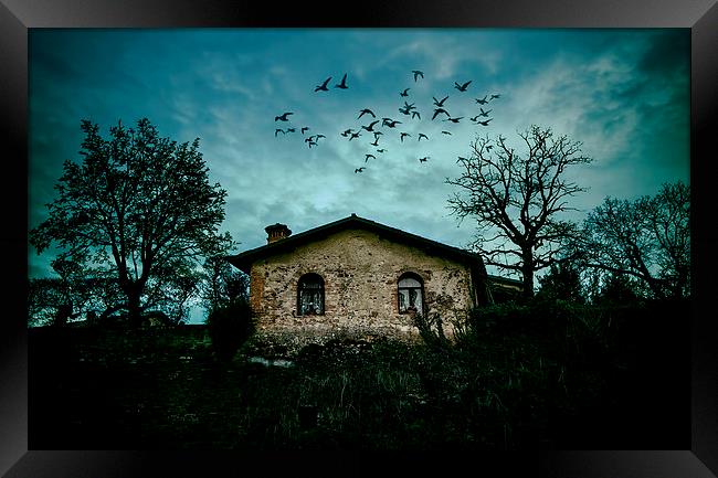 The little house on top Framed Print by Guido Parmiggiani