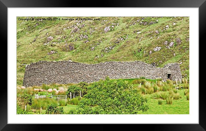 Staigue Fort Framed Mounted Print by Jane McIlroy