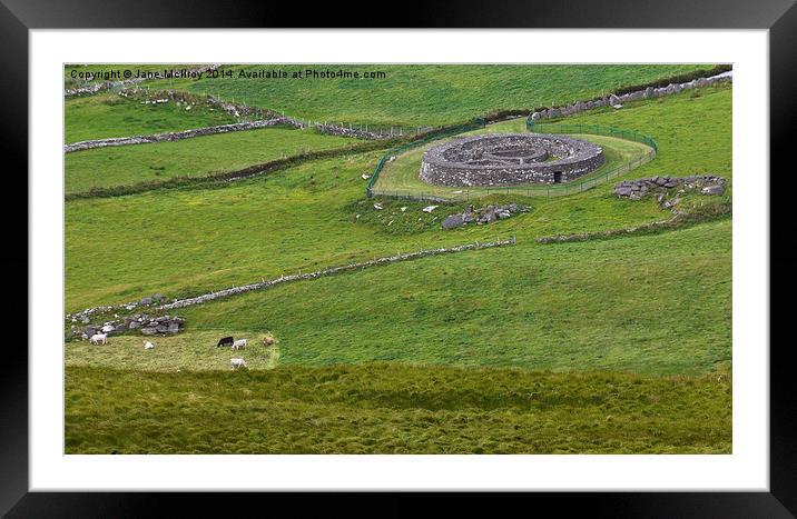 Irish Stone Ring Fort Framed Mounted Print by Jane McIlroy