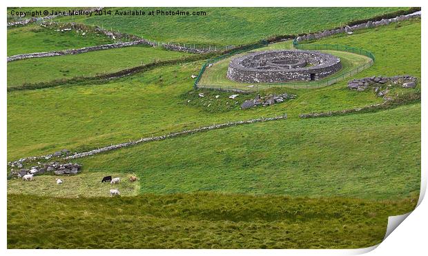 Irish Stone Ring Fort Print by Jane McIlroy