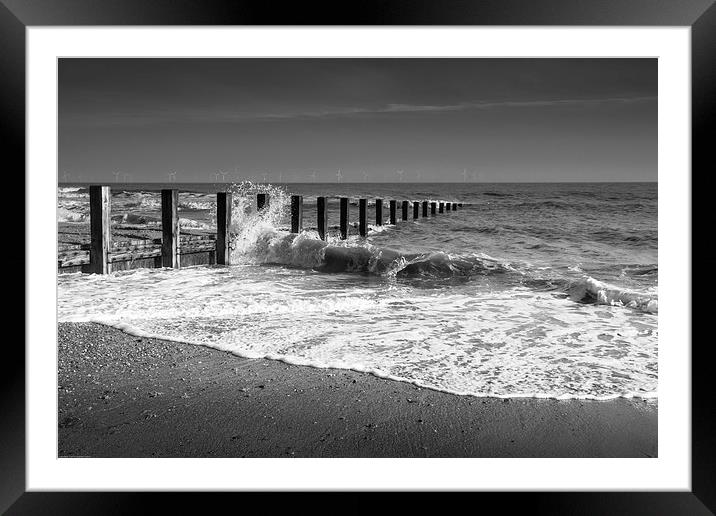 Skegness tide Framed Mounted Print by Leighton Collins