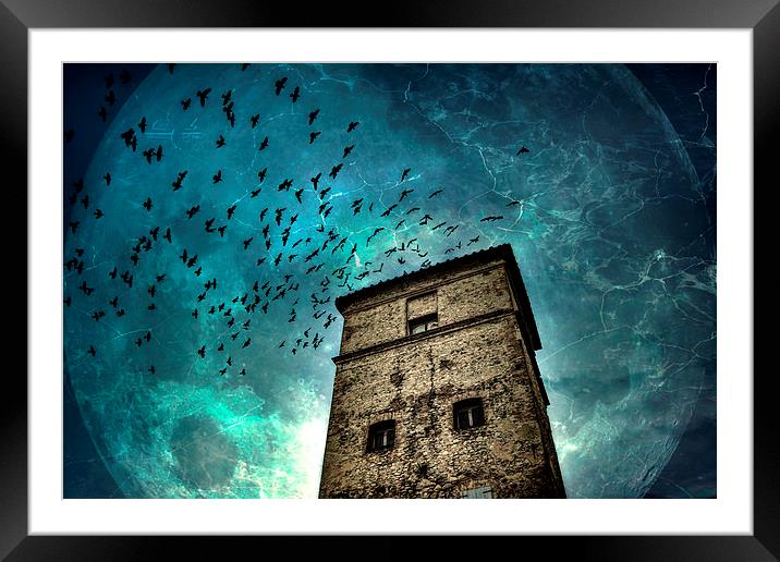 Lunar attraction Framed Mounted Print by Guido Parmiggiani