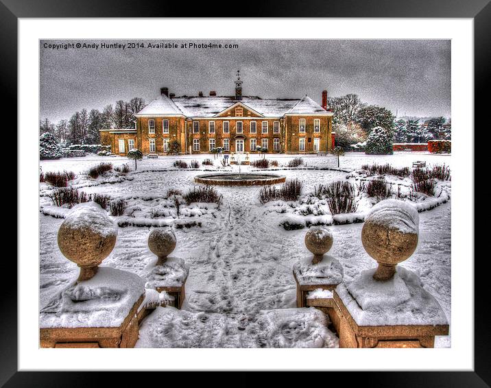Reigate Priory in Winter Framed Mounted Print by Andy Huntley