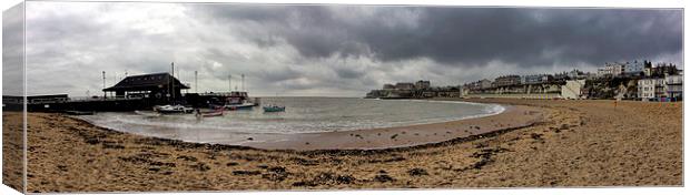 Broadstairs panorama Canvas Print by Thanet Photos