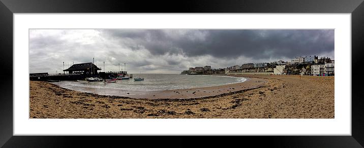 Broadstairs panorama Framed Mounted Print by Thanet Photos