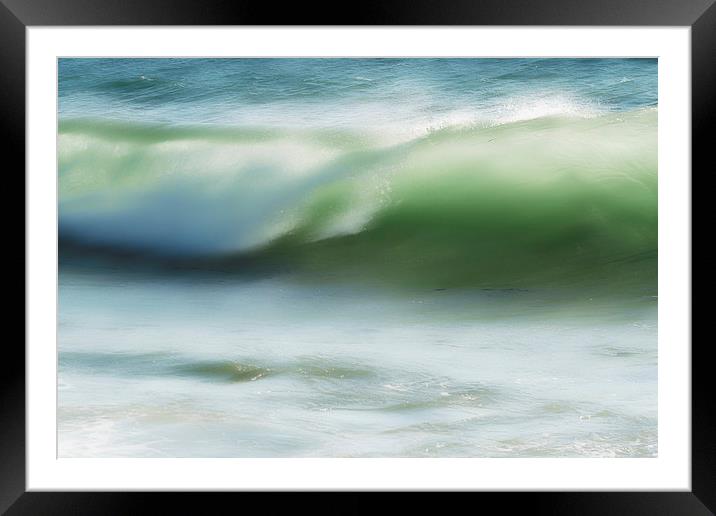 Ocean wave Framed Mounted Print by Carl Shellis