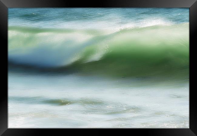 Ocean wave Framed Print by Carl Shellis