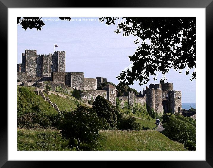 Dover Castle Framed Mounted Print by Andy Huntley