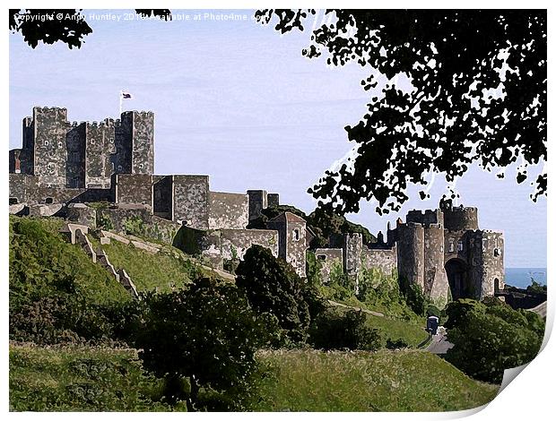 Dover Castle Print by Andy Huntley
