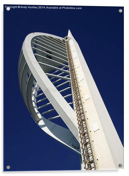 Spinnaker Tower Acrylic by Andy Huntley