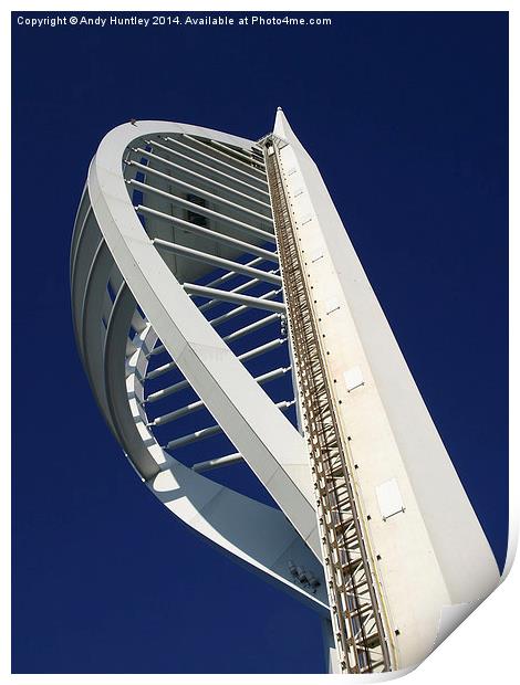 Spinnaker Tower Print by Andy Huntley