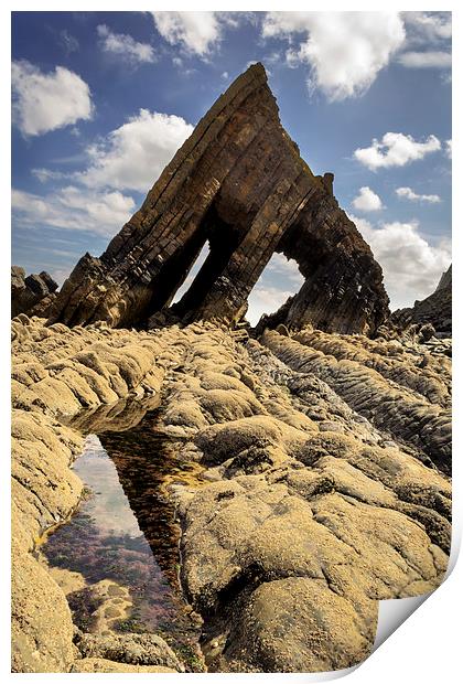Blackchurch Rock Print by Dave Wilkinson North Devon Ph
