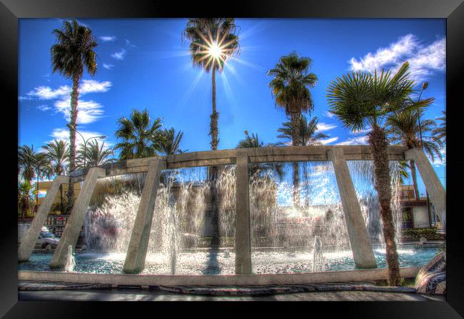 Fountain of light Framed Print by James Cheesman