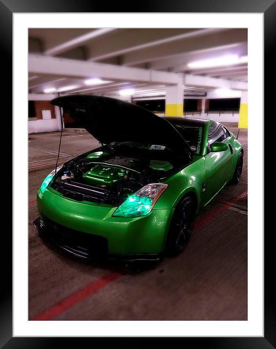 Nissan 350Z Framed Mounted Print by Patrick Noble