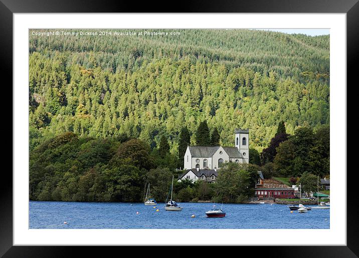Serene Beauty by the Loch Framed Mounted Print by Tommy Dickson
