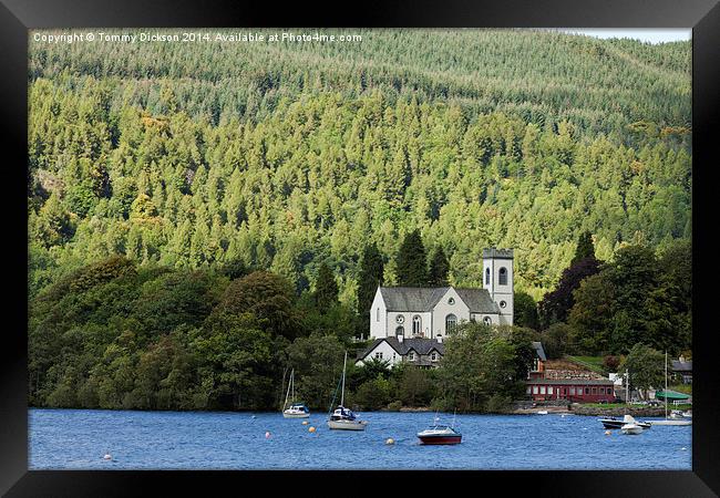 Serene Beauty by the Loch Framed Print by Tommy Dickson