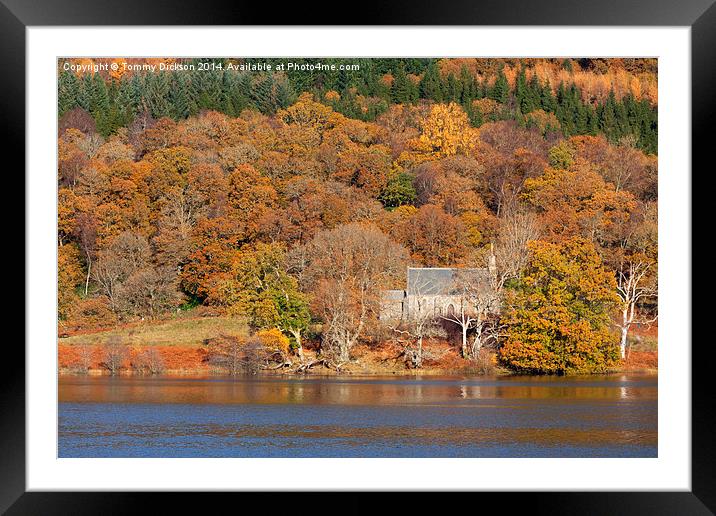 Serenity in the Scottish Autumn Framed Mounted Print by Tommy Dickson