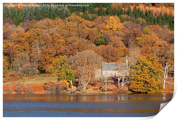 Serenity in the Scottish Autumn Print by Tommy Dickson