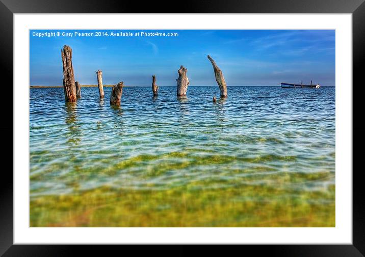 Spring high tide at Thornham Framed Mounted Print by Gary Pearson