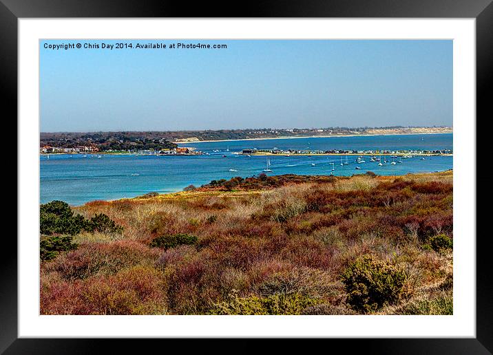 Mudeford Harbour Framed Mounted Print by Chris Day