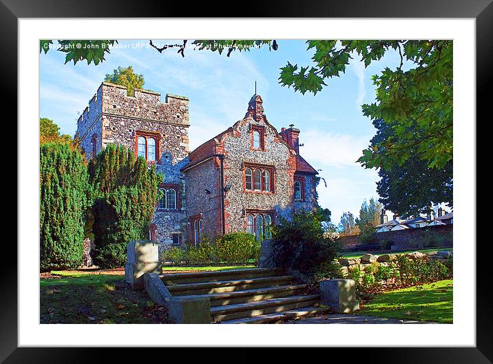 The Victorian Tower House Framed Mounted Print by John B Walker LRPS