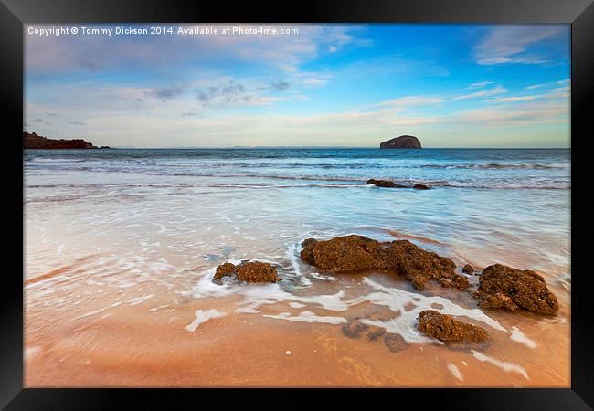 Bass Rock From Seacliff Beach, Scotland. Framed Print by Tommy Dickson
