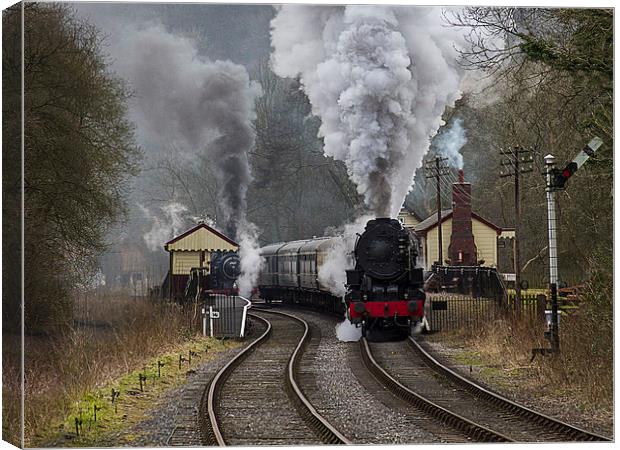 The Majestic Steam Locomotives Canvas Print by Alan Tunnicliffe