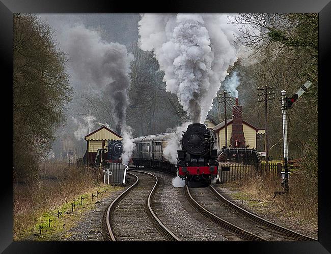 The Majestic Steam Locomotives Framed Print by Alan Tunnicliffe