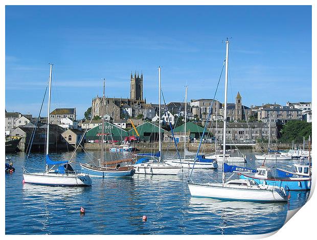 Penzance Harbour Print by Diane Griffiths