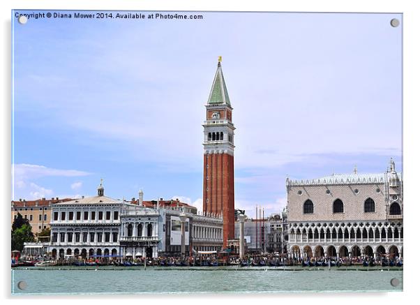 St Marks Square Venice Acrylic by Diana Mower