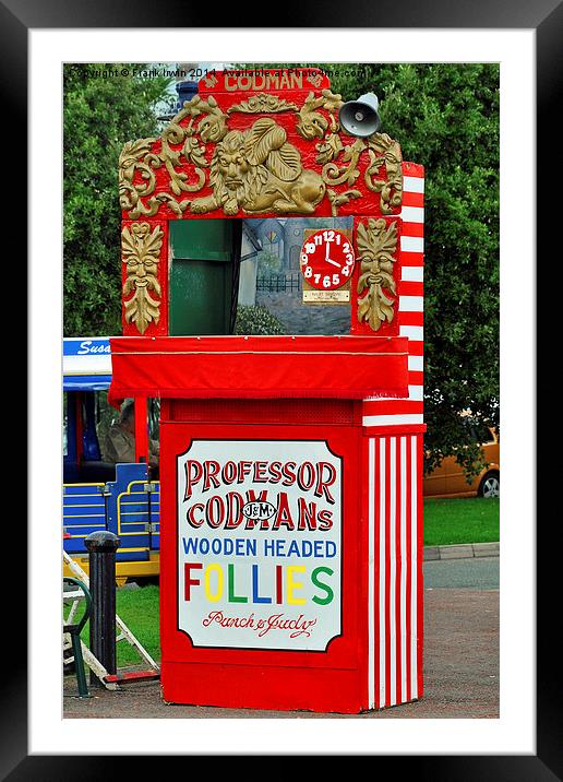 Traditional Punch & Judy booth Framed Mounted Print by Frank Irwin