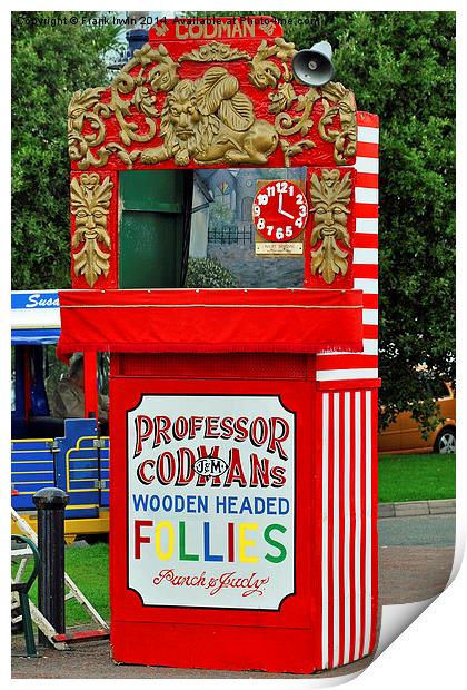 Traditional Punch & Judy booth Print by Frank Irwin