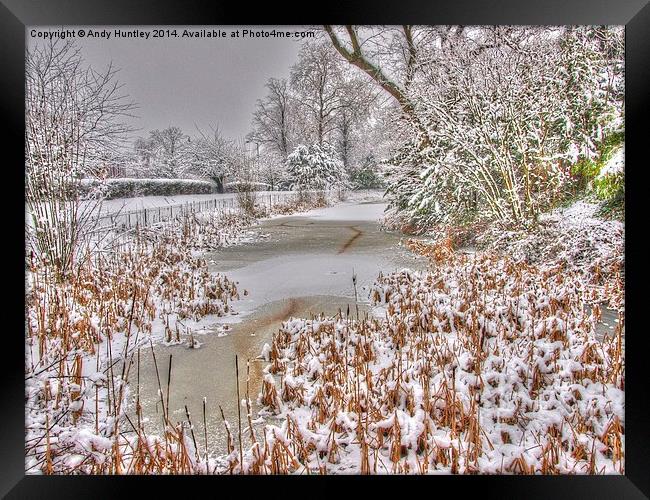 Frozen in Reigate Framed Print by Andy Huntley