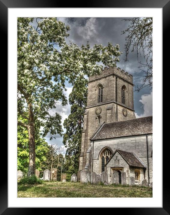 St Marys Church Reigate Framed Mounted Print by Andy Huntley