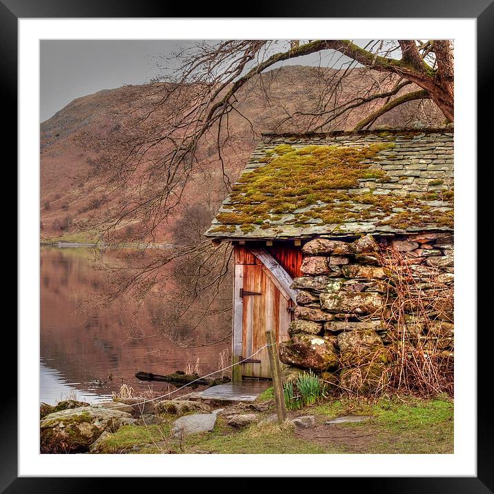 Boat House Framed Mounted Print by Andy Huntley