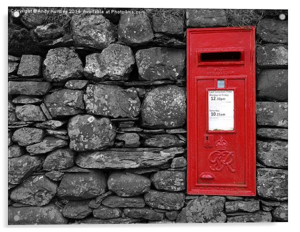 Post Box Acrylic by Andy Huntley