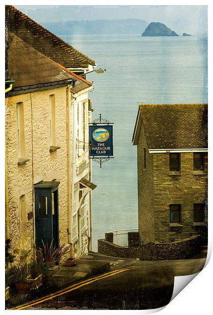 The Harbour Club Portscatho Print by Brian Roscorla