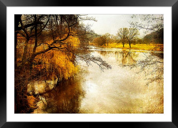 Winter River Framed Mounted Print by Mary Lane