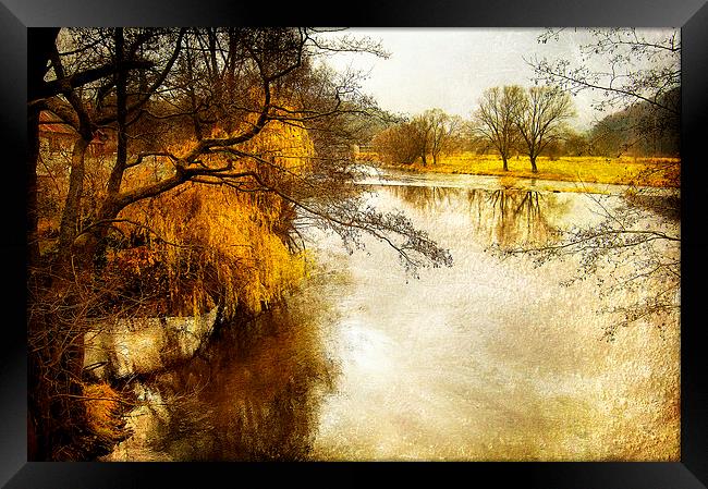 Winter River Framed Print by Mary Lane
