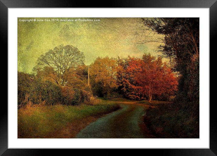 Rectory Road, Edgefield 2 Framed Mounted Print by Julie Coe