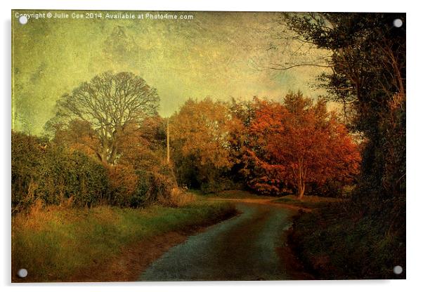 Rectory Road, Edgefield 2 Acrylic by Julie Coe