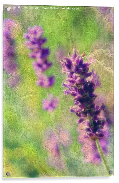 Soft Lavender Acrylic by Julie Coe