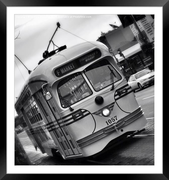 San Francisco F Line Framed Mounted Print by Andrew Warhurst