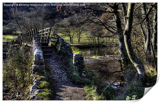 River Wharfe Print by Beverley Middleton