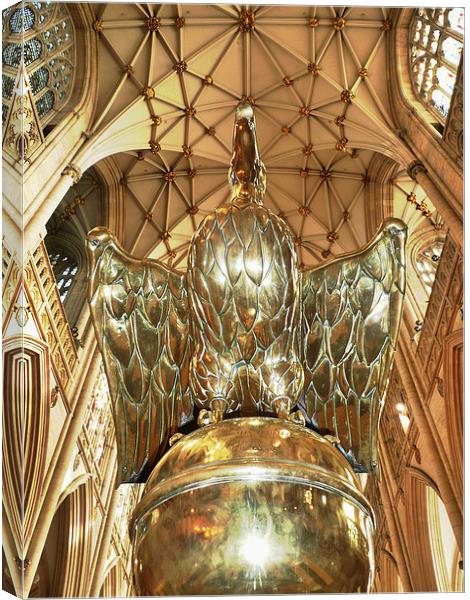 The Lectern at York Minster Canvas Print by Robert Gipson