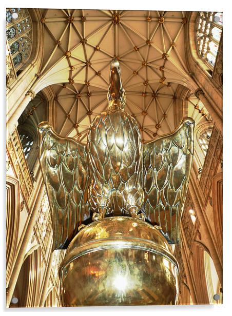 The Lectern at York Minster Acrylic by Robert Gipson