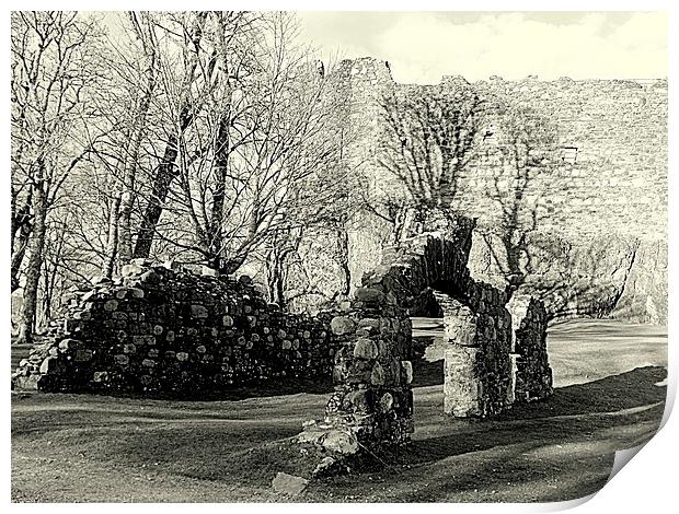 Dunstaffnage Castle and Ruins Print by Bill Lighterness