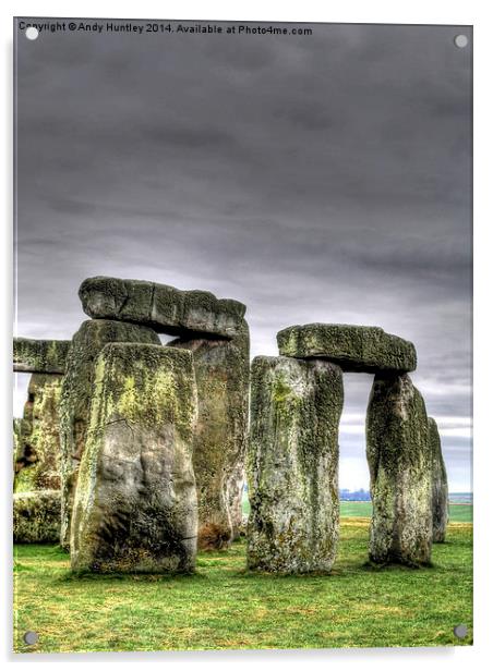 Stonehenge England Acrylic by Andy Huntley