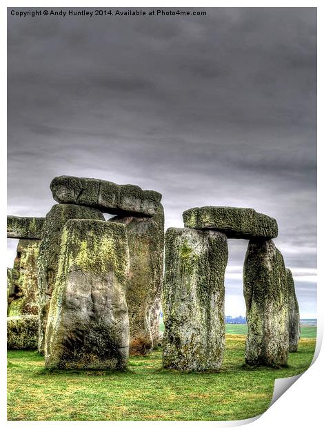 Stonehenge England Print by Andy Huntley